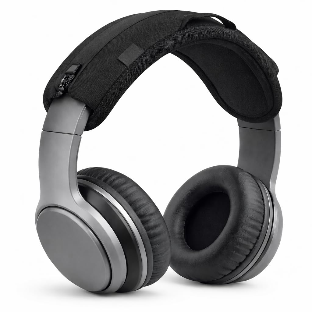 Mizi Headphone Headband Cover for Audio-Technica, Beat, Bose, AKG, Sennheiser, Skullcandy, Sony, Replacement Headband Cover/Headband Protectors/Top Pad Protector Sleeve - Black