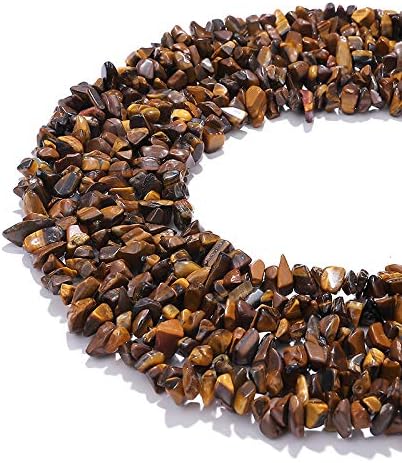 Irregular Natural Tiger Eye Stone Loose Semi Gemstone Beads for Jewelry Making 5-8mm 80cm