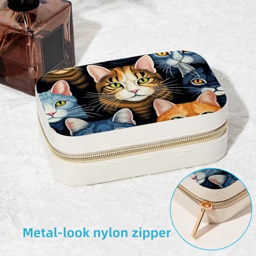 Boîte à bijoux portable Spring Cats O pour bagues et colliers