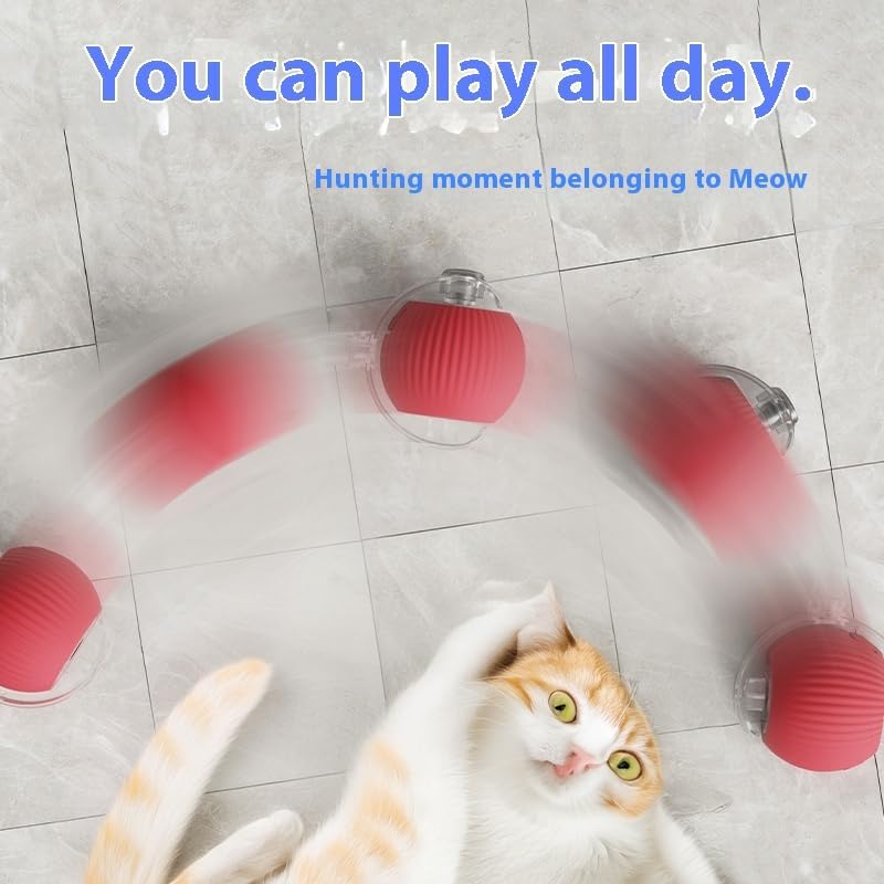 LSYZHX Interactive Dog Ball, Smart Ball Interactive Cat Toys for Indoor Cats and Kittens USB Rechargeable (Grey) - Image 4