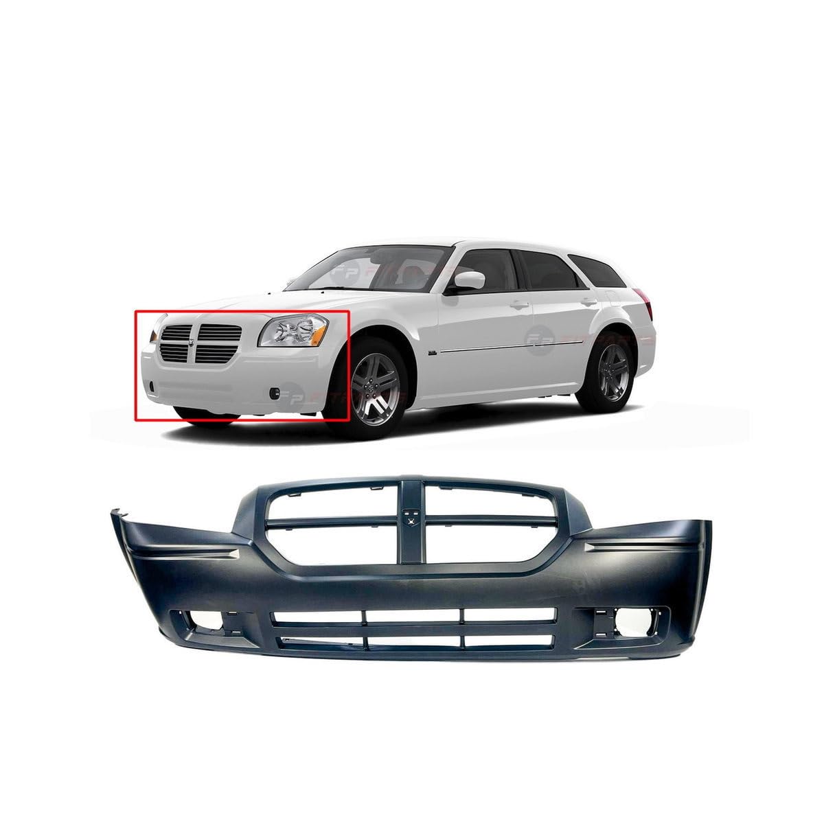 FitParts Compatible with Dodge Magnum 2005–2007 Front Bumper Cover