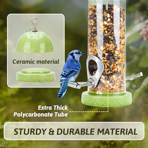 Cedar Alpha CA2004-1 Squirrel Proof Bird Feeder For Outside - Ceramic Stainless Steel Hardwares thumb #2