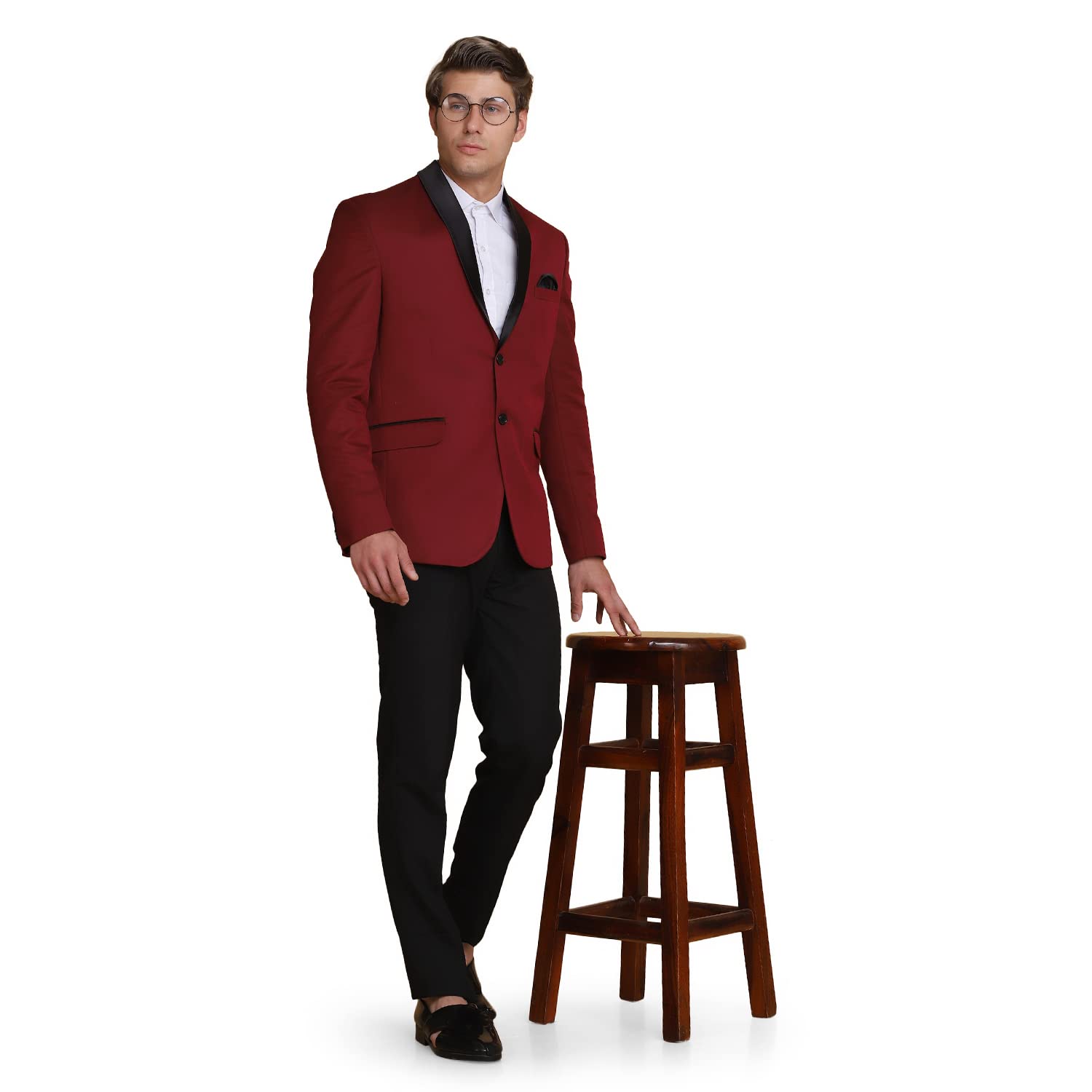 Men's Cotton Blend Single Breasted Regular Fit Blazer and Trouser for Occasion, Weddings, Party-image-2