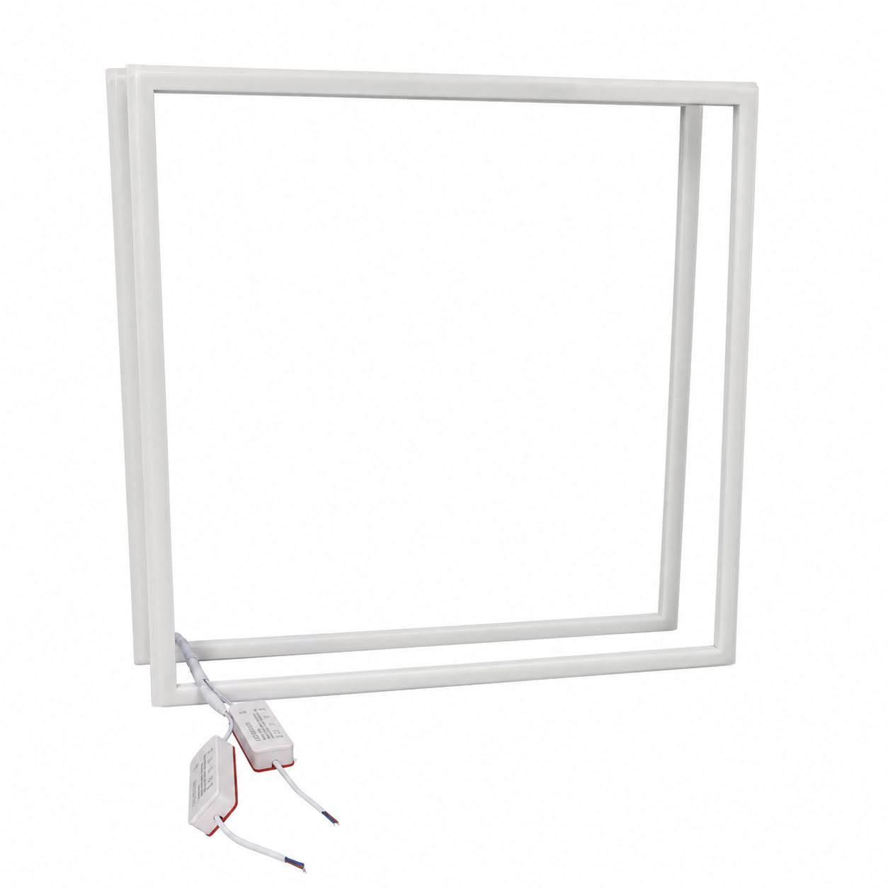 Jandei – Pack 2 x Panel LED 60x60cm. Marcos Luminosos 48W 4800 Lúmenes, Placas para Instalación en Falso Techo Desmontable Armstrong, 40000 Horas - Driver incluido (Luz Fría 6000k)