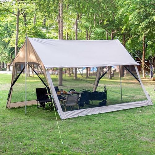 Tente de camping anti moustique et imperméable pour 5 à 8 personnes pour rester au sec tout l'été