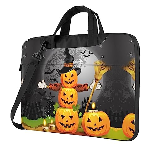 Funda de portátil de 14 pulgadas tipo bandolera para la oficina en Halloween