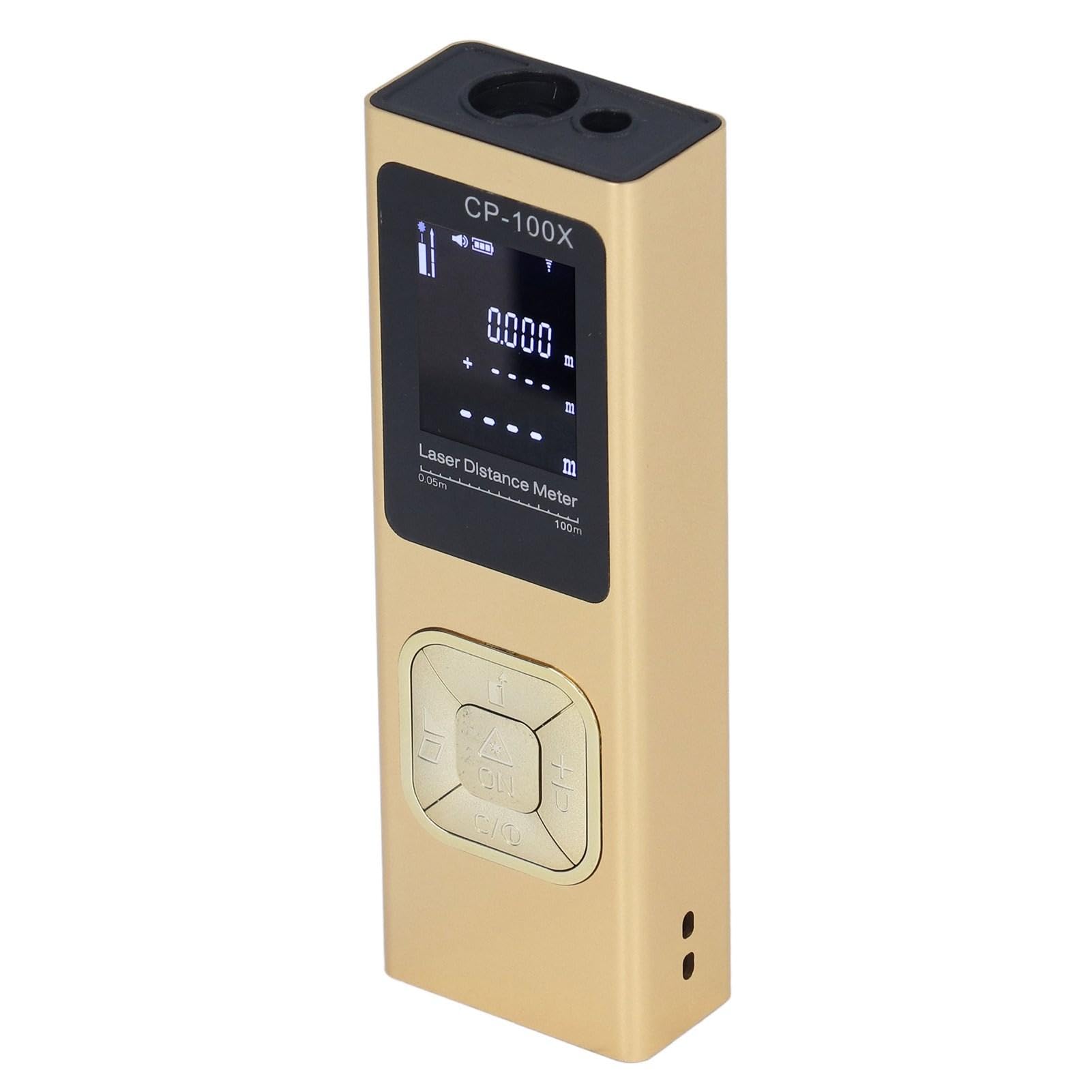 Telemetro Laser, 100 M Medidor Laser Distancia Metro Laser Laser Medidor Distancia, Digital Medidor Láser De Distancia Cambio De Unidad Ft/In/M para Mediciones De Pitágoras, Distancia, área Y Volumen