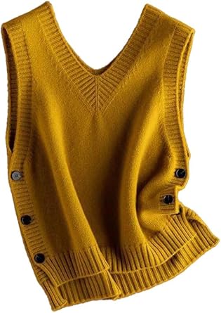 Womens Knit Sleeveless V Neck Sweater Vest 2024 Knitwear Tank