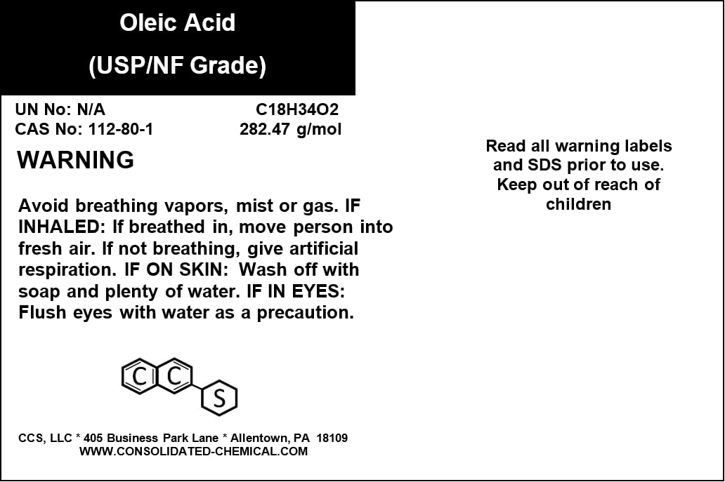 Oleic Acid USP/NF Grade (Emersol 221) - Premium High Purity Fatty Acid (1 Gallon)