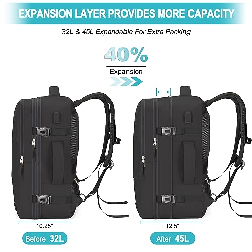 Carry On Backpack, 42L Flight Approved Travel Backpack for Men Women,Airline Approved Gym Backpack Waterproof Business Laptop Daypack Laptop Backpack,Casual Daypack for Business Weekend Hiking - Image 5
