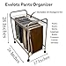 Evelots Pants Rack with 20 Pants Hangers Rolling Trolley Cart - Skirt Hangers, Jean Organizer for Closet