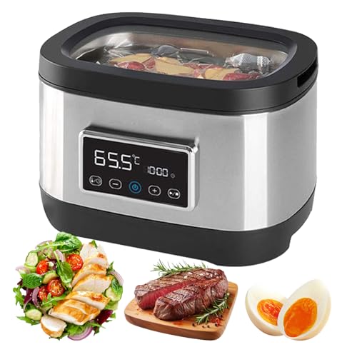 Image of Stainless Steel Sous Vide, 8 L Vacuum Vide Cooker Pot With Led Touchscreen, Precise Temperature Control/timing