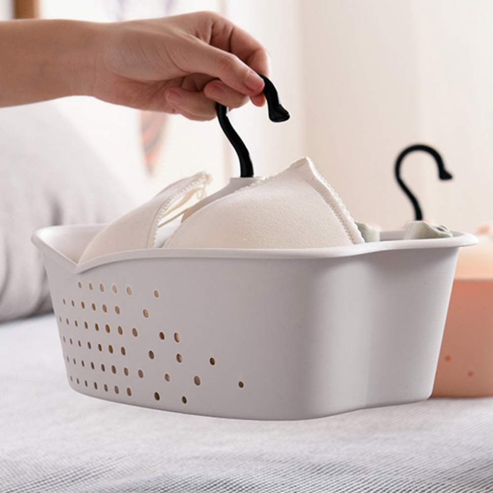 YJDQYGSNJ Estanteria Colgante en Tela,Pilas Rotación Cuna Estantería Colgante Plegable,Alojamiento Ropa Interior Calzoncillos una Buena Ventilación/blanco / 4 Piece