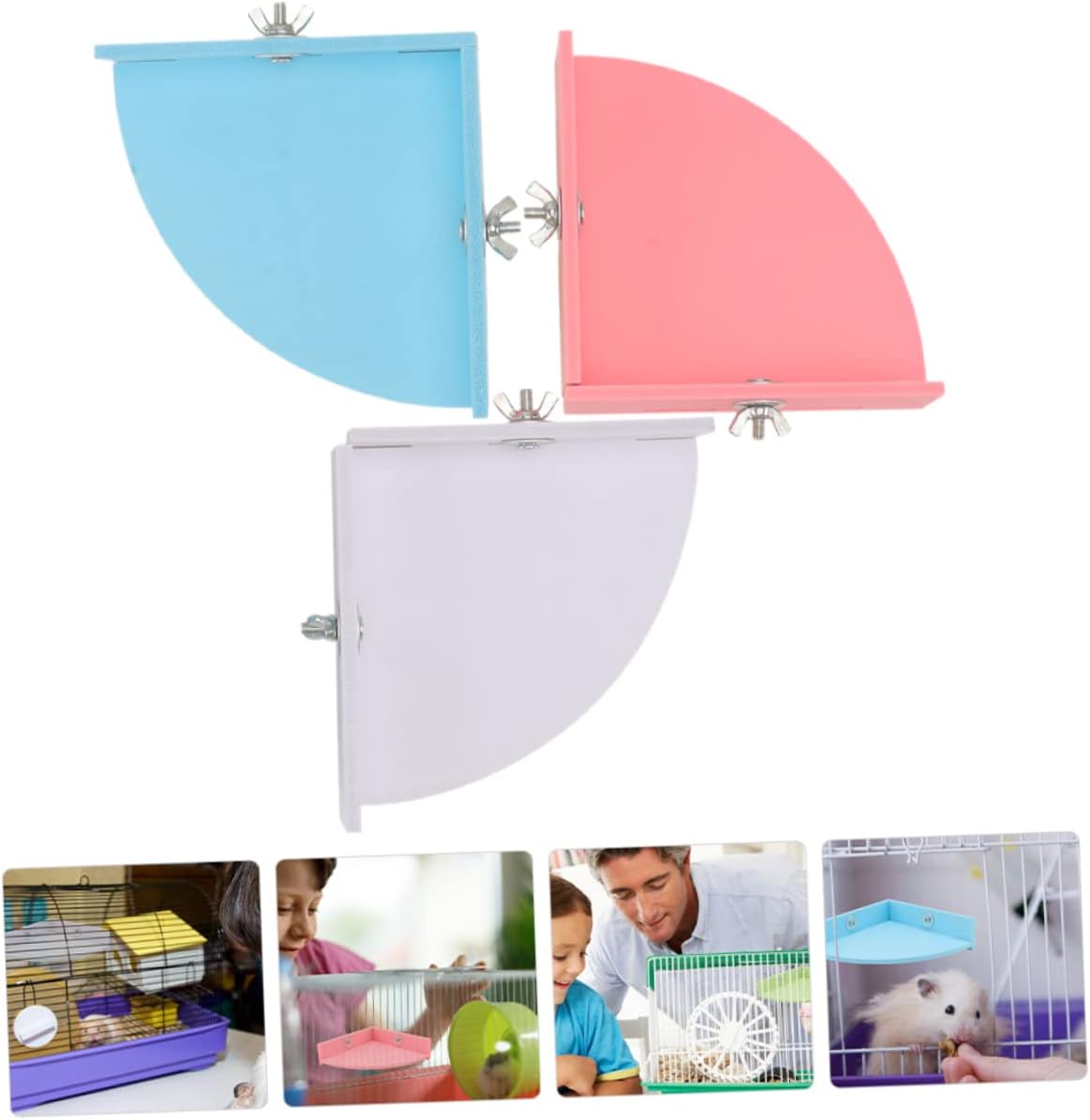 DOITOOL Cage Hamster Board Guinea Pig Jumping Board Materials Stable Platform for Pet Hamster Cage Toy