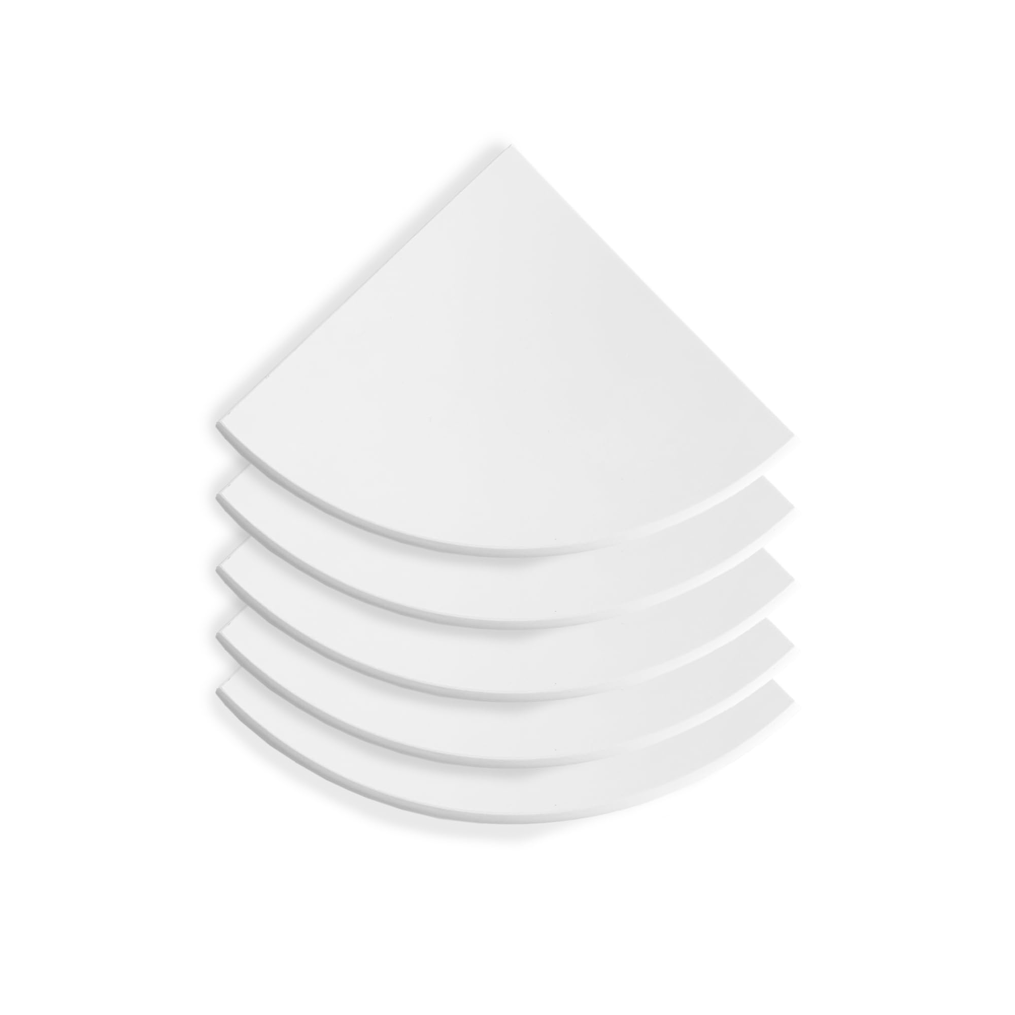 Marble Object Premium White Corner Shelf 9 Polished Shower Shampoo Holder White Stone Bathroom Caddy 5