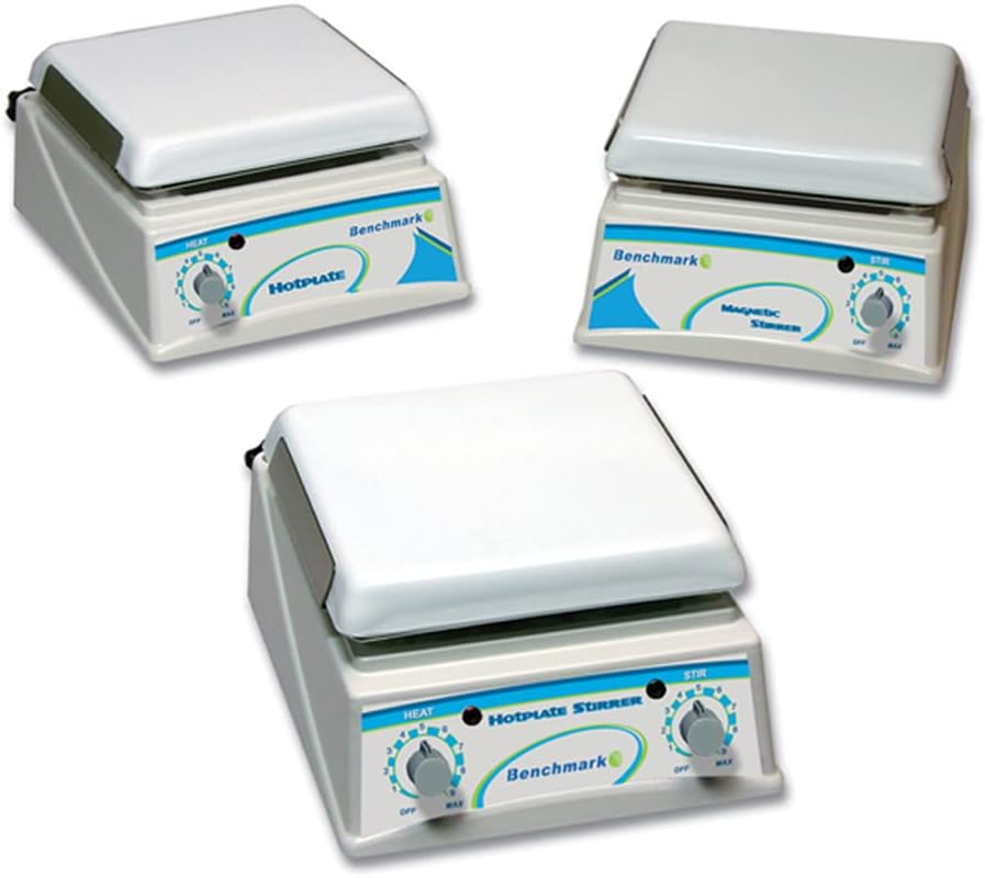 Benchmark Scientific H4000-S 7.5 x 7.5" Ceramic Top Magnetic Stirrer, 120V