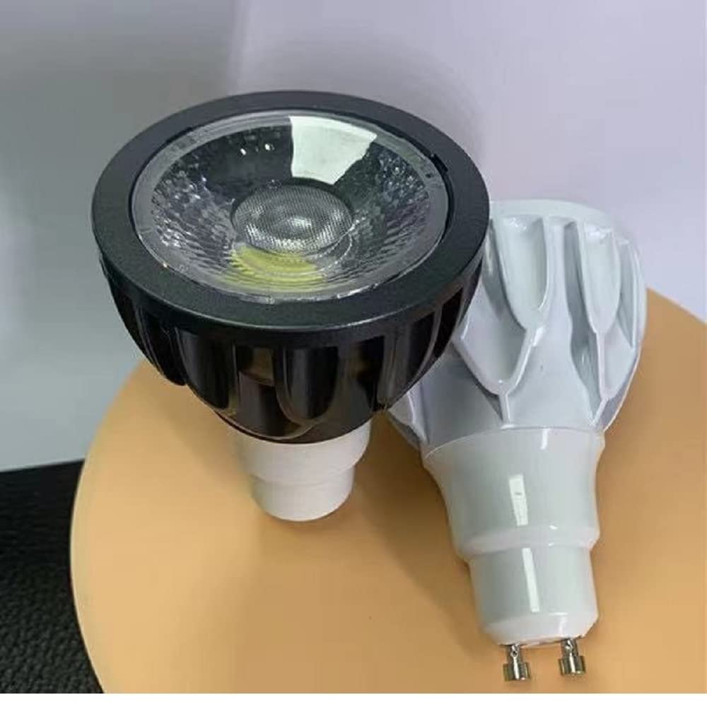 HHF Iluminación del hogar, Paquete de 10, foco LED COB AC220V E27/GU10 5w/7w/10w/12w fuente de luz de lámpara PAR20 regulable(Blanco,7w GU10)