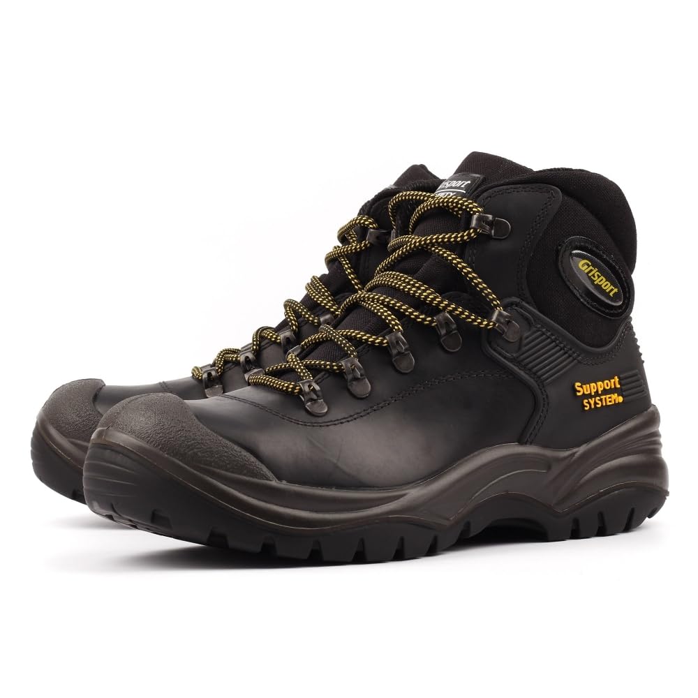 Grisport - Scarponcini antinfortunistici, Uomo, Nero (Schwarz (Schwarz)), 44 EU (10 UK)