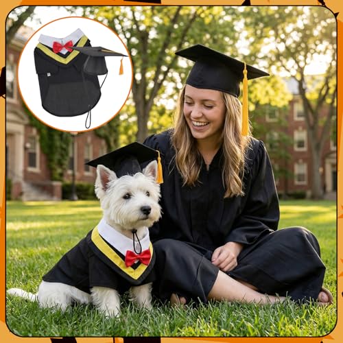 Disfraz de Graduación 2 Pzs para Perros y Gatos miniatura 7
