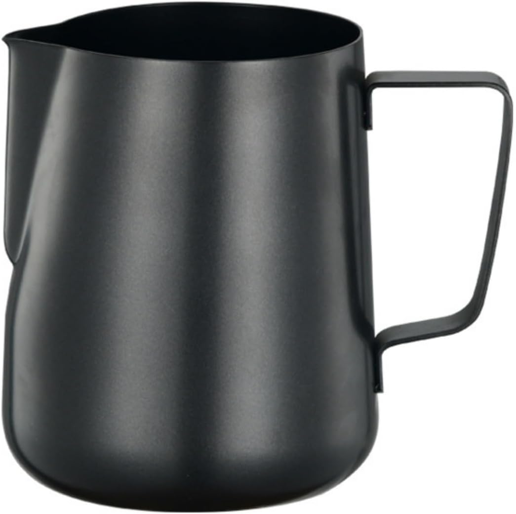 Milk Frothing Pitcher Internal and External Scale Flower Vat Fancy Frother Cup Coffee Coffee Bar Cappuccino(Silver,2000ml)