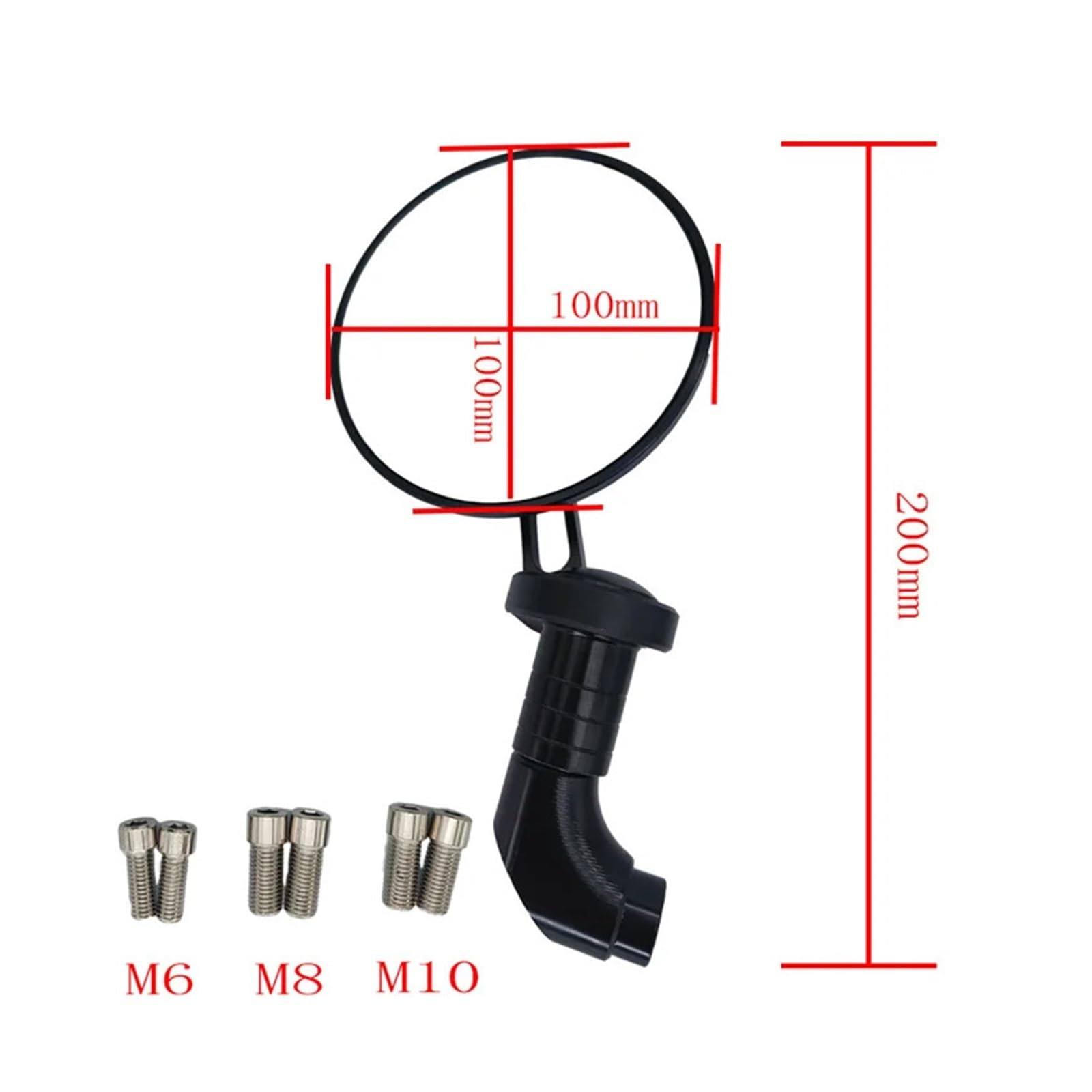 Espejo Retrovisor Universal para Motocicleta, De Aluminio CNC, para Manillar De Scooter, Accesorios para Motocicleta Espejo Retrovisor Motocicleta