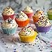 GUSTO [500 Pcs] Mini Cupcake Liners for Baking, Colorful Muffin Liners, Food Grade & Grease-Proof, Baking Cups - Bright Assorted Colors for Candy Cups and Cake Balls - (Formerly Comfy Package)