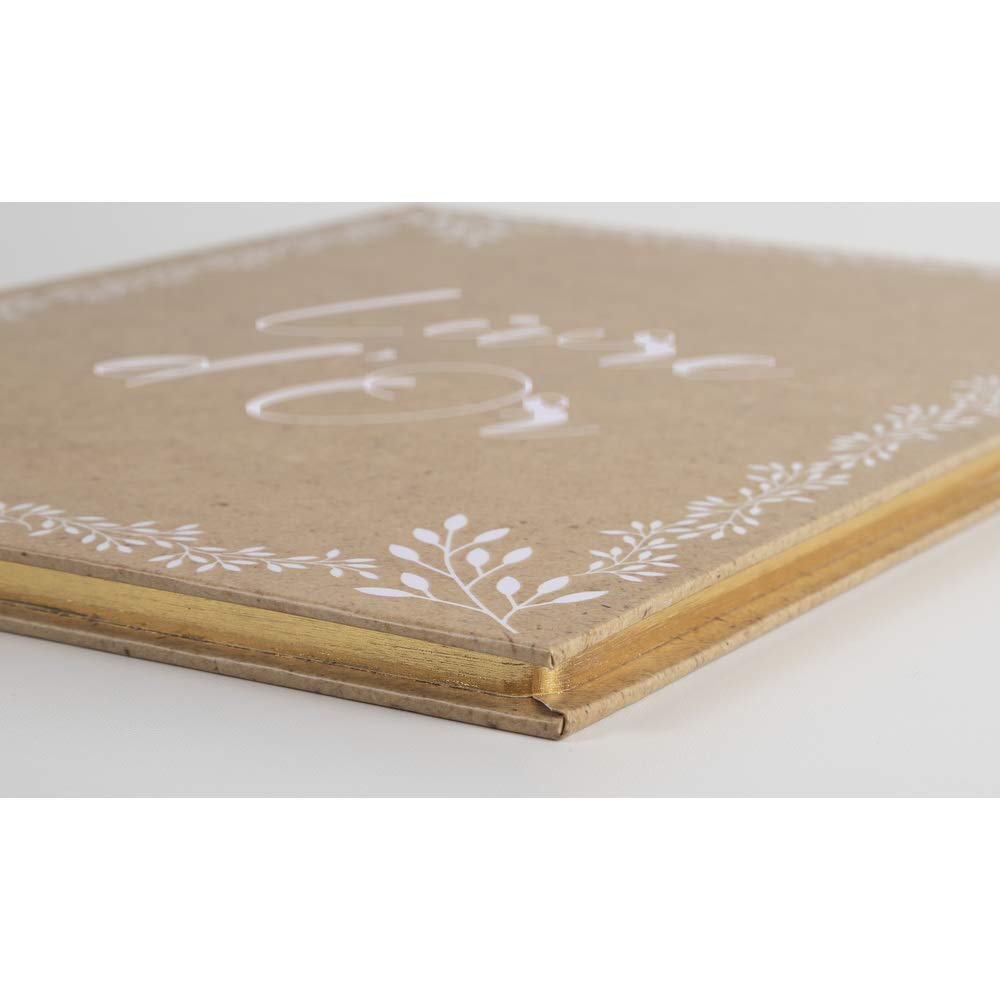 Exacompta Livre d'or Kraft Format vertical 27x22 cm 100 pages blanches