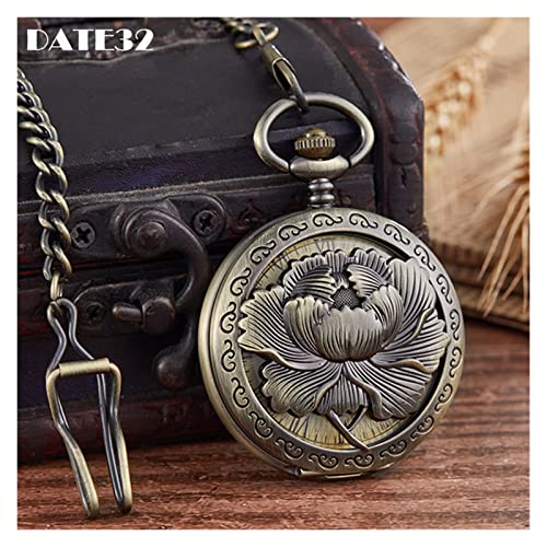 CZDYUF Gold Mechanical Pocket Watch Golden Peony Flower Engrave Steampunk Skeleton Chain Clock for Men Women steampunk buy now online CZDYUF Gold Mechanical Pocket Watch Golden Peony Flower Engrave Steampunk Skeleton Chain Clock for Men Women steampunk buy now online