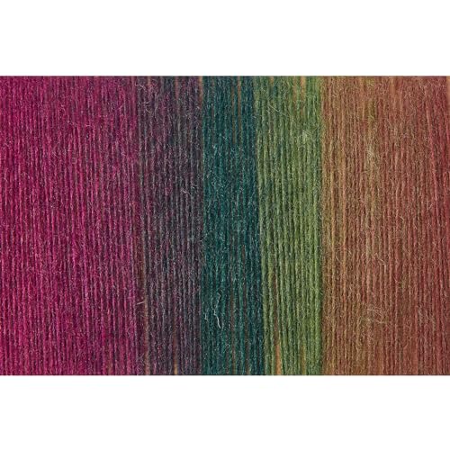 Image of NICEEC 2 Skeins Rainbow Soft Yarn 100% Wool Gradient Multi Color Yarn for Crocheting Knit Total Length 180mx2(196ydsx2,50gx2)-20#