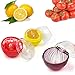 AYCCNH Fruit and Vegetable Storage Containers for Fridge 4 Piece Set, Onion, Lemon, Tomato and Avocado Saver/Holder/Keeper
