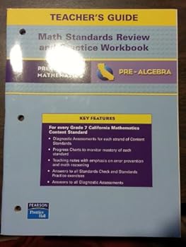 Unknown Binding Prentice Hall Math Pre-Algebra Math Standards Review & Practice Workbook Teacher's Guide Book