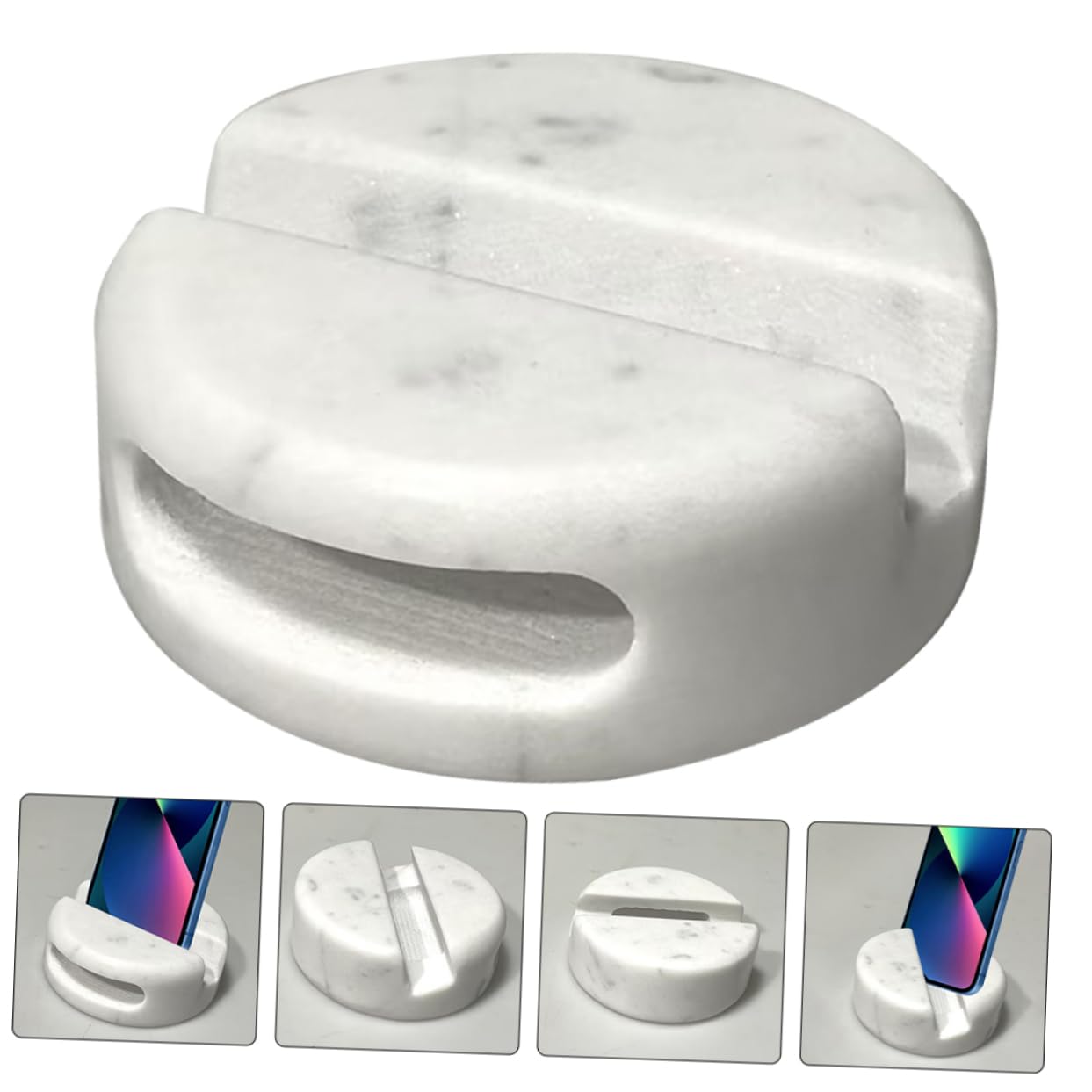SHINEOFI Supporto Per Telefono Da Scrivania in Marmo Supporto Per Telefono E Tablet Da Usare Sul Letto O Sul Divano