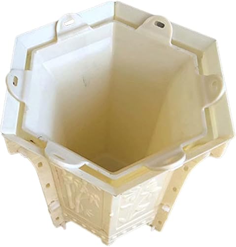 Miniatura 9 de HANABASS Moldes para macetas de hormigón para decoración del hogar, molde hexagonal para macetas de hormigón para plantas suculentas, resina epoxi