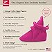 Zutano Cozie Fleece Baby Booties, Unisex Baby Shoes for Infants and Toddlers, Fuchsia, 3M