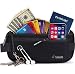 Premium Money Belt for Travel - RFID Blocking Hidden Wallet with Coil Cord Keychain