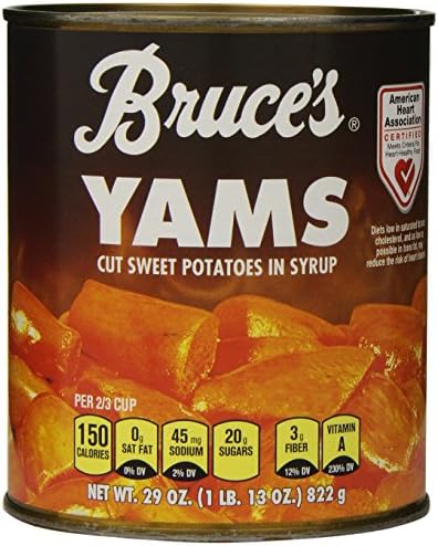 Bruce's Yams Cut Sweet Potatoes in Syrup, 29 oz