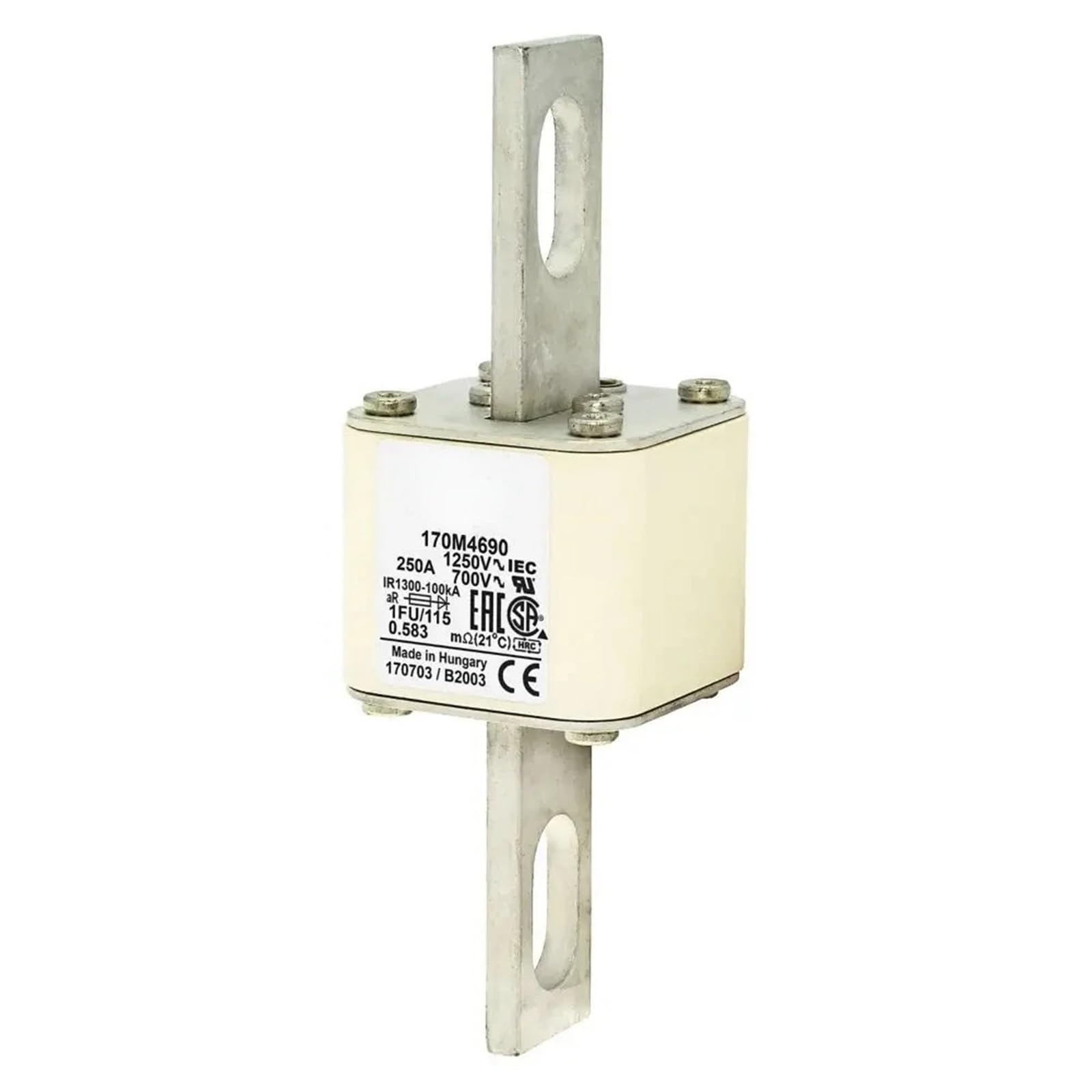 Fusible 170M4691 à coupure ultra rapide pour sécuriser les puces électroniques