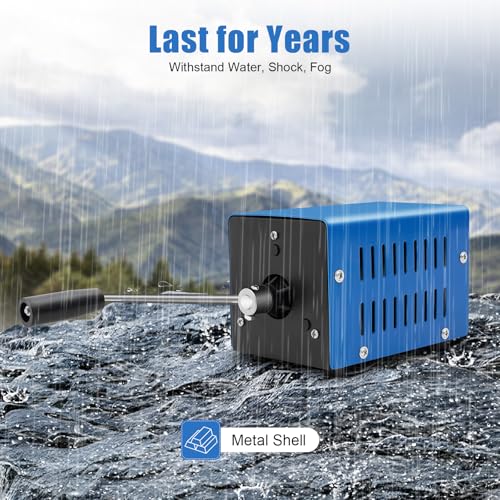 Generador portátil de manivela manual de 20 W para camping y emergencias, con carga USB, color azul miniatura 5