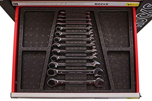 ROOKS Werkstattwagen Garage mit Werkzeugen 235 Teile