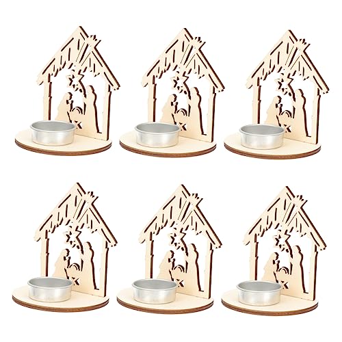 Garneck Tall Vintage Candlestick Holders Set Large Wooden Candleholder Home Decor Perfect for Christmas Home Decor