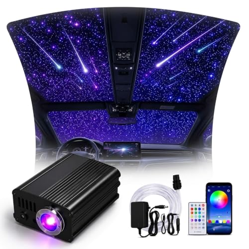 GEARPASS 16W Starlight Headliner Kit Twinkle Meteor Star Lights APP Remote