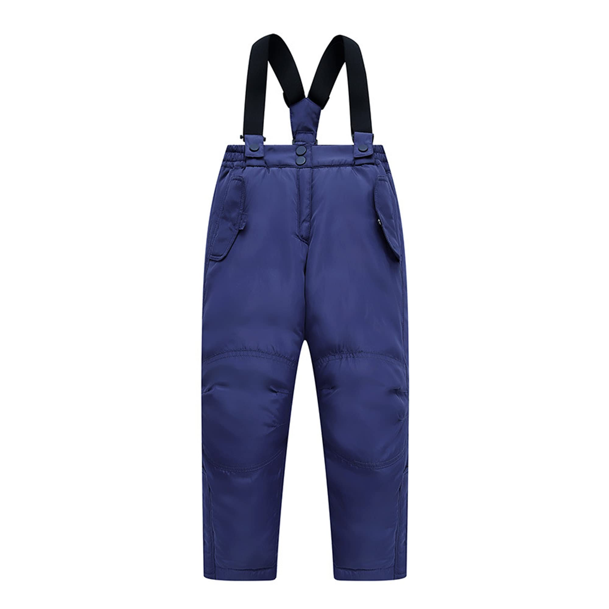 Legou 3-8-year-old children's down ski pants thickened waterproof warm ski pants Blue 130CM