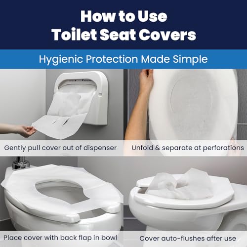 Image of Hospeco Discreet Seat DS-1000 Half-Fold Toilet Seat