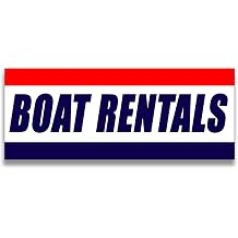 Boat Rentals Vinyl Banner Size Options Small - 24x60