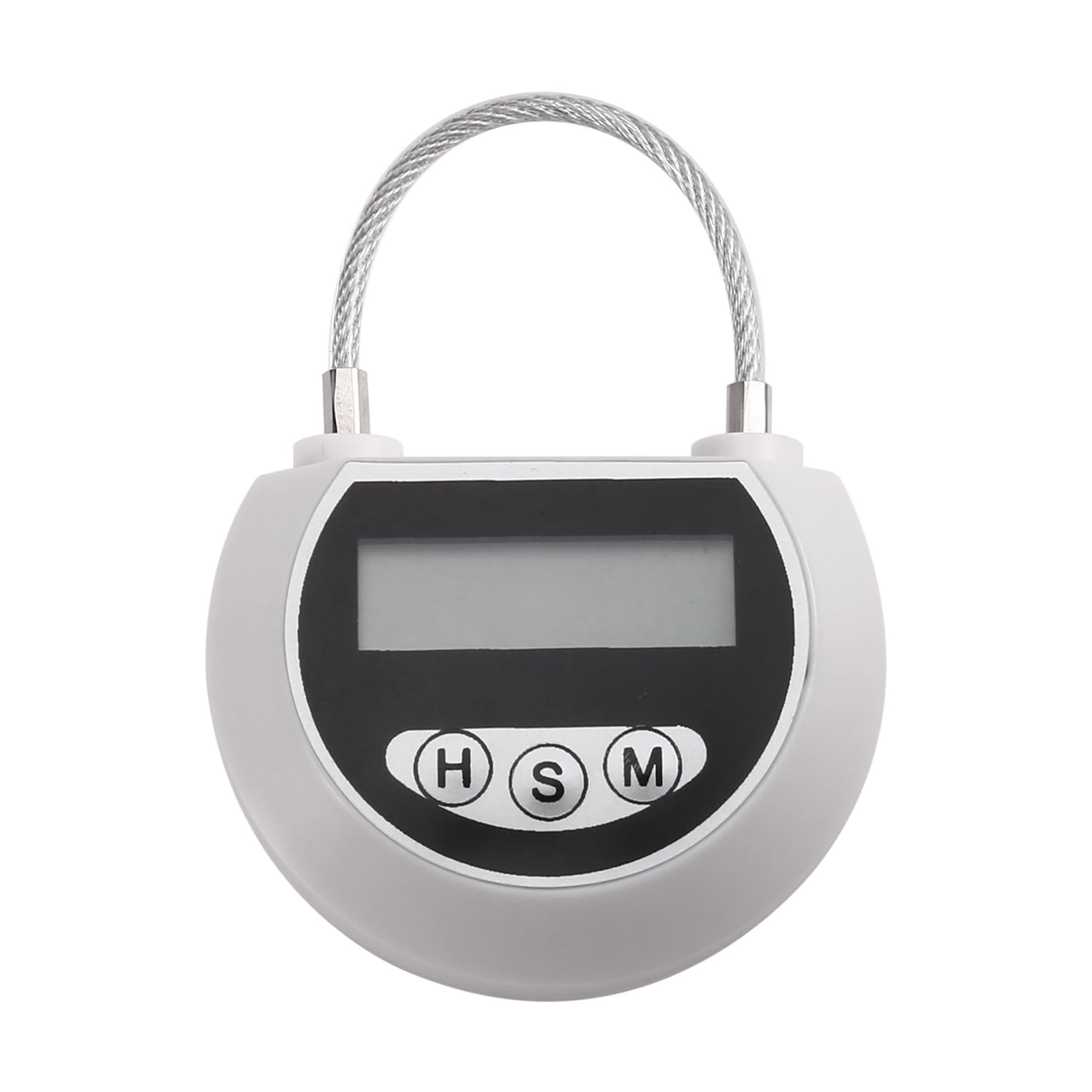 UDSKNV[KSL Multi-Function Timer Lock Container Electronic Time Lock Timer Lock Bin with LCD Display for Toys White