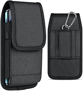 ykooe Cell Phone Pouch Nylon Holster Case with Belt Clip Cover for iPhone 12 11 14 13 Pro Max XR X 8 7 6 Plus/Huawei/Samsung/Moto/LG