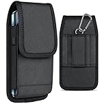 ykooe Cell Phone Pouch Nylon Holster Case with Belt Clip Cover for iPhone 16 15 14 13 12 11 Pro Max XR X 8 7 6 Plus/Xiaomi/Samsung/Moto/LG, (L)