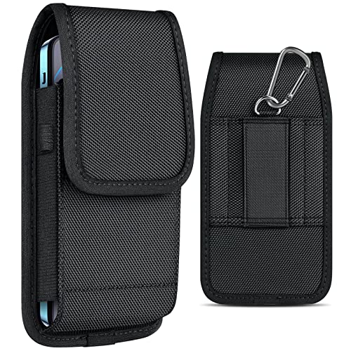 ykooe Handy Holster Gürteltasche Handytasche mit Gütelclip Hohe Dichte Oxford Harte Carvas Outfit mit Schreibhalterung Hüftentasche für iPhone und Samsung Smartphone