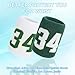PATIKIL Sports Wristband Sweatbands for Men and Women, 2 Pcs Breathable Tennis Wrist Bands Absorbent Sweat Band Number 34 for Basketball Football Baseball Running Gym, White/Green