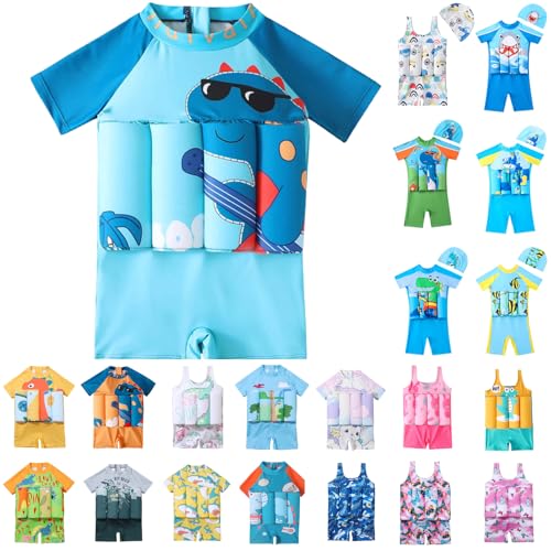 POIUIYQA Maillot de Bain Bouée Intégré Bebe Fille Flotteur Piscine Maillots Bébé Garçon Bouee Flottant Enfant Gilet Natation Sauvetage Flottaison...